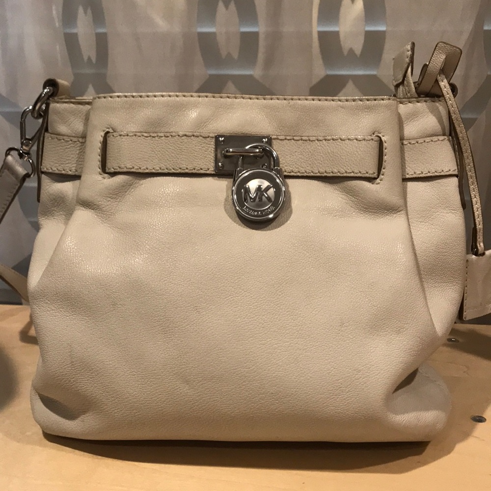 Michael Kors Cream Leather crossbody